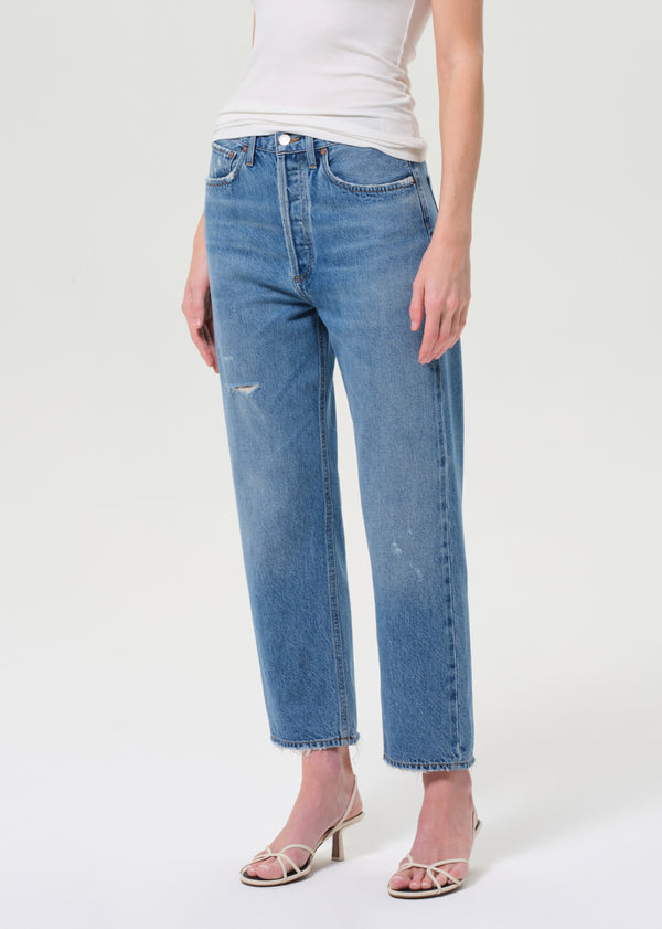 A Gold E 90's Crop Mid Rise Straight Shrine