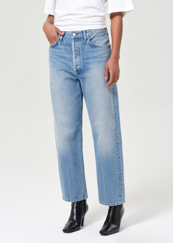 A Gold E 90's Crop Mid Rise Straight Vault