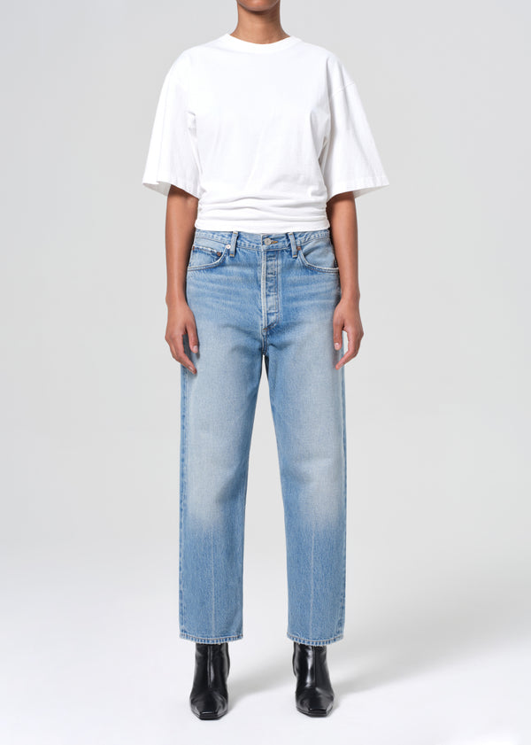 a gold e 90's Crop Mid Rise Straight Vault