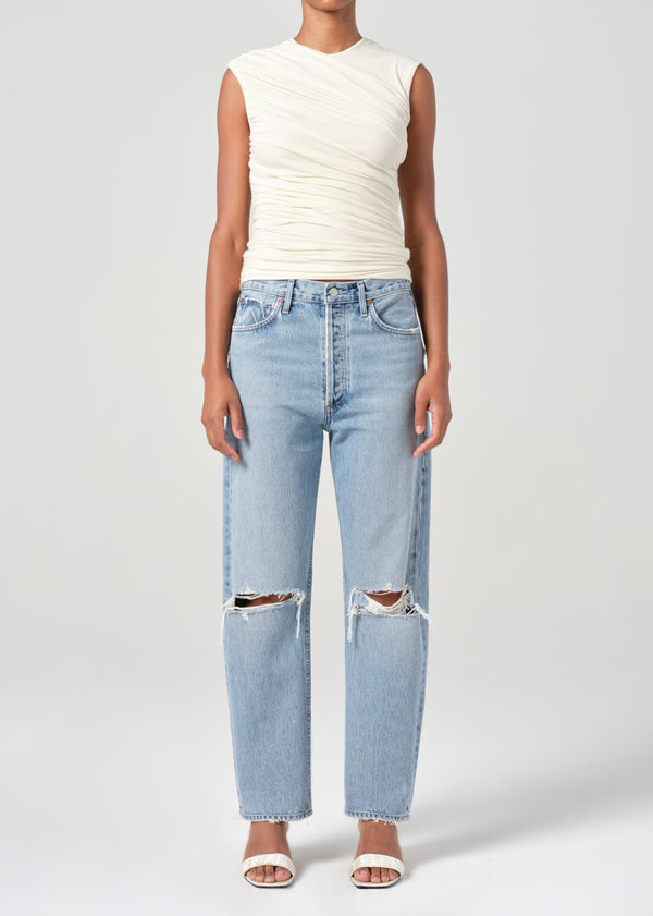 a gold e 90's Mid Rise Straight Alter