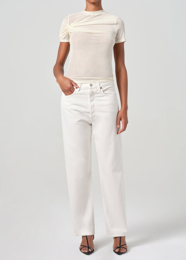 a gold e 90's Mid Rise Straight Fortune Cookie