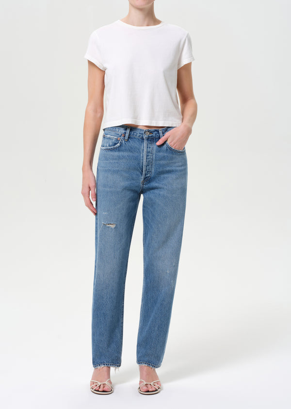 a gold e 90's Mid Rise Straight Shrine