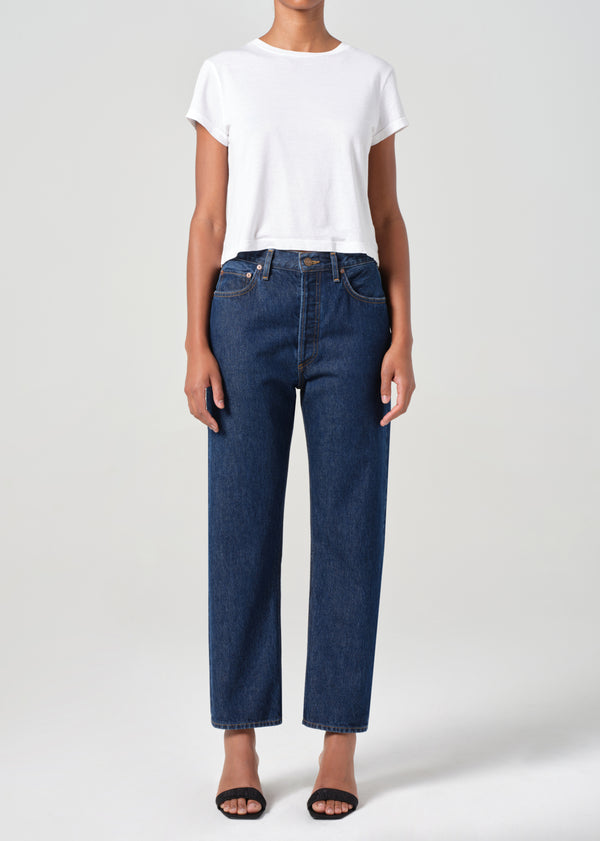 a gold e 90's Pinch Waist Crop Foxley