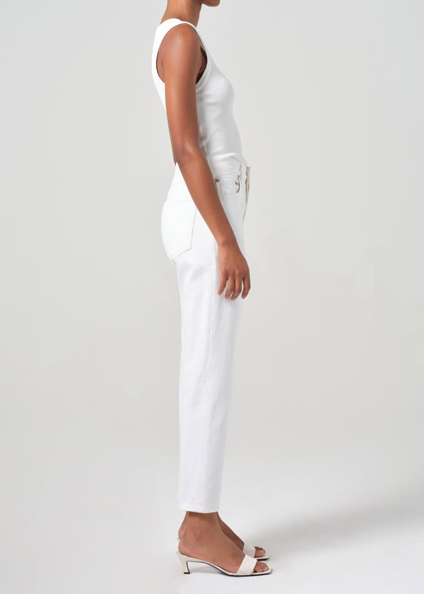 A Gold E 90's Pinch Waist Crop Marshmallow