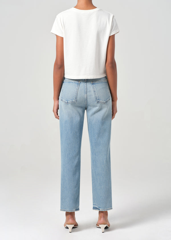 A Gold E 90's Pinch Waist Crop Ripple