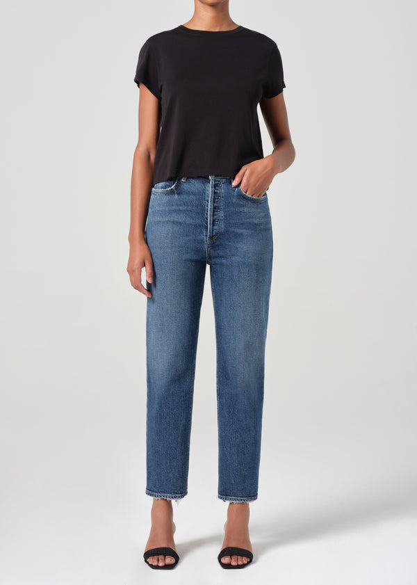 a gold e 90's Pinch Waist Crop Solace