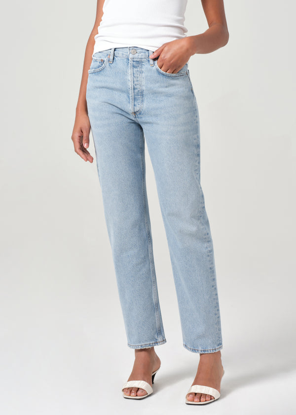 A Gold E 90's Pinch Waist High Rise Straight Force