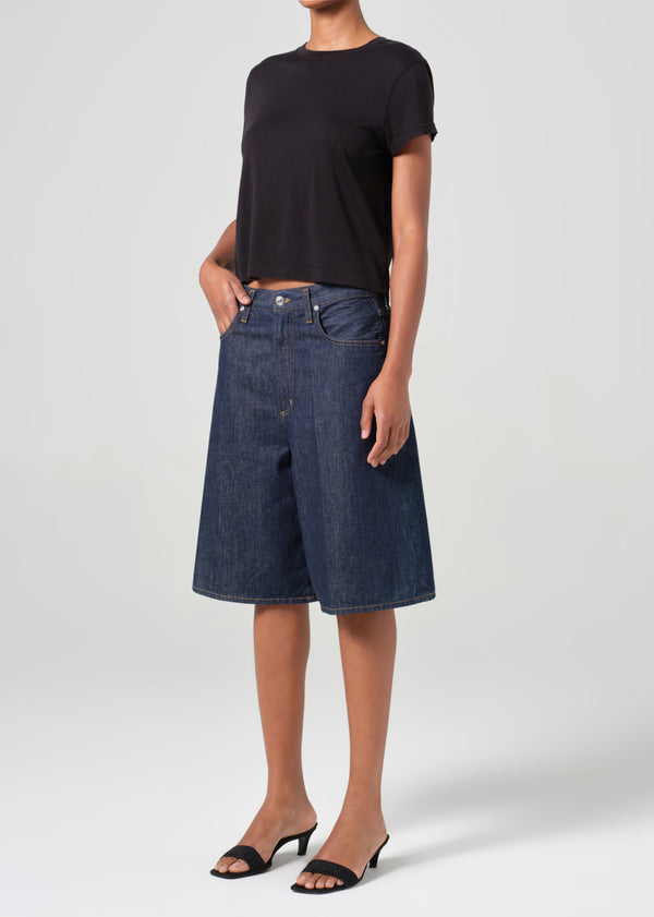 A Gold E Adine Shrunken Tee Black