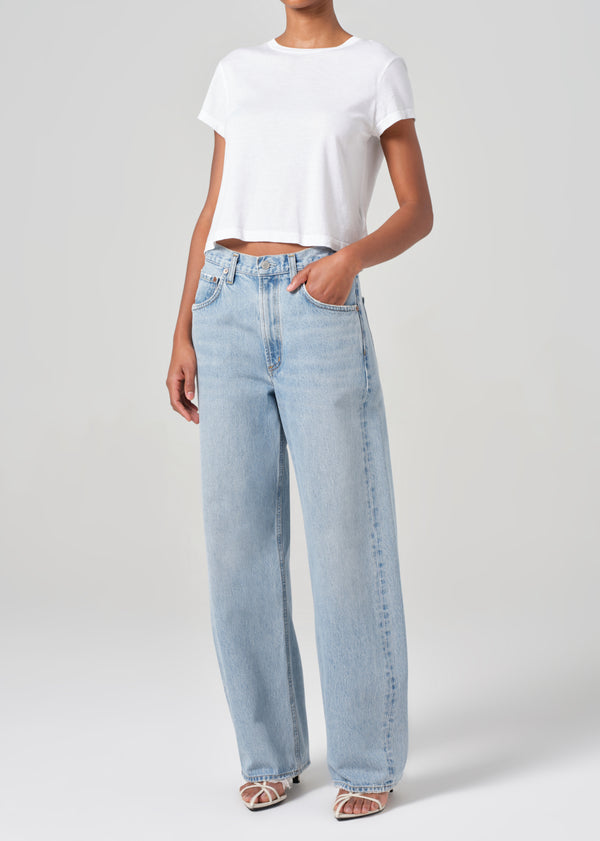 A Gold E Adine Shrunken Tee White