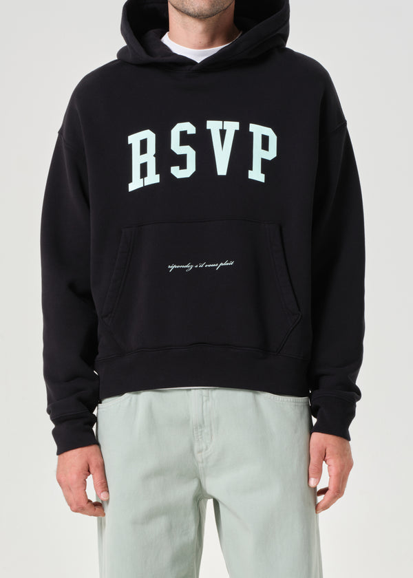 A Gold E AGOLDE / RSVP Arch Logo Hoodie Black / Mint