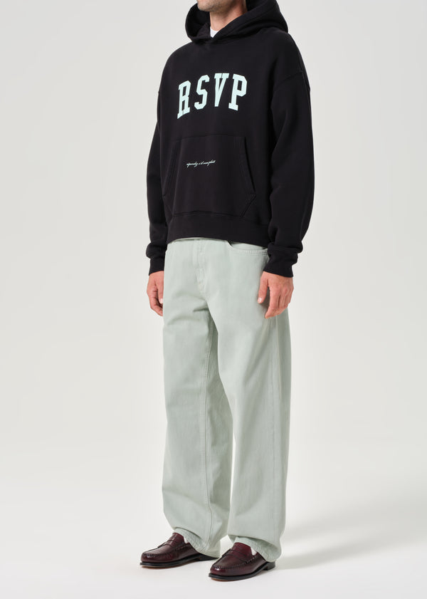 A Gold E AGOLDE / RSVP Arch Logo Hoodie Black / Mint