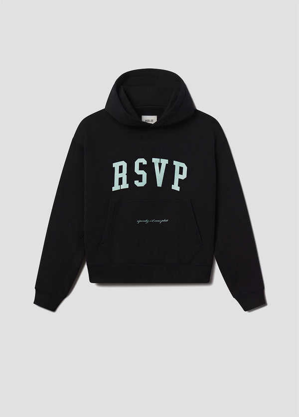 a gold e AGOLDE / RSVP Arch Logo Hoodie Black / Mint