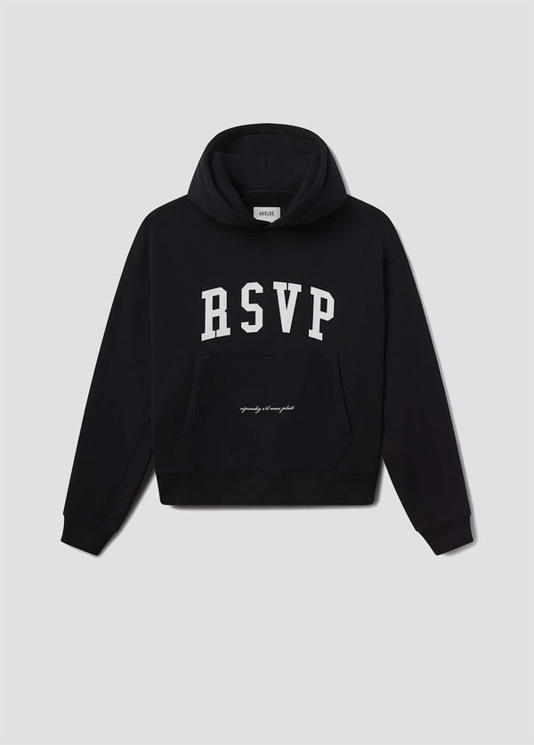 a gold e AGOLDE / RSVP Arch Logo Hoodie Marker / Chalk