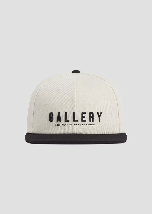 a gold e AGOLDE / RSVP Baseball Cap Chalk White