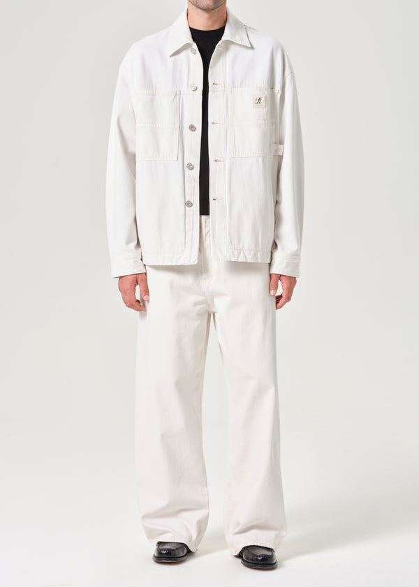 A Gold E AGOLDE / RSVP Fusion Jean Chalk White