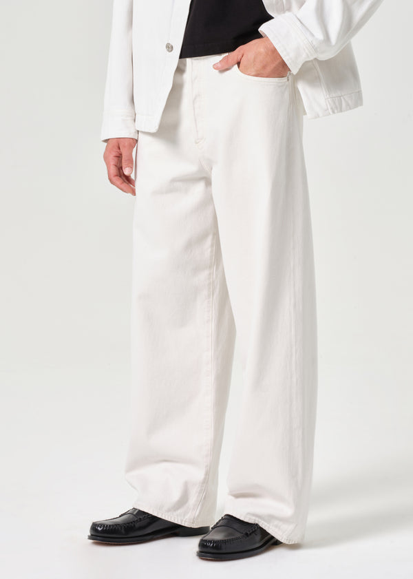 A Gold E AGOLDE / RSVP Fusion Jean Chalk White