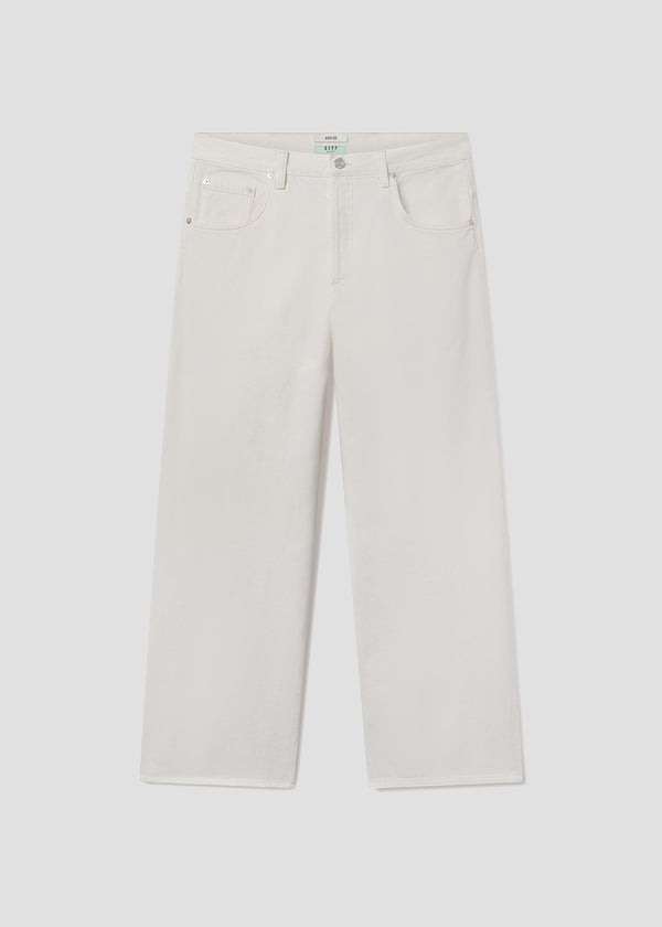 a gold e AGOLDE / RSVP Fusion Jean Chalk White