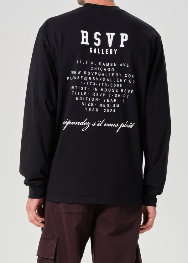 A Gold E AGOLDE / RSVP Gallery L/S Tee Black / White