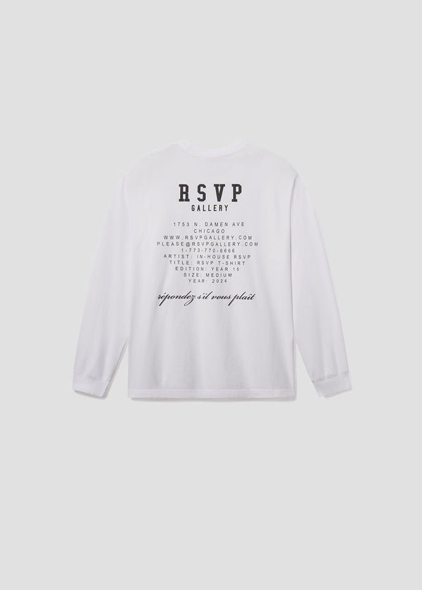 a gold e AGOLDE / RSVP Gallery L/S Tee White / Black