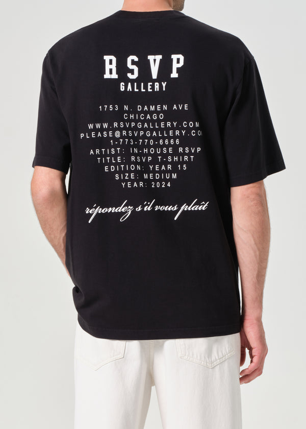 A Gold E AGOLDE / RSVP Gallery S/S Tee Black / White