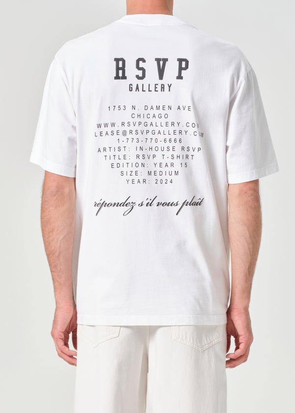A Gold E AGOLDE / RSVP Gallery S/S Tee White / Black