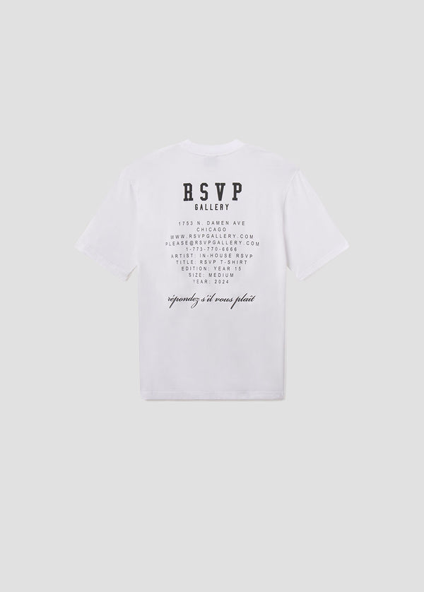 a gold e AGOLDE / RSVP Gallery S/S Tee White / Black
