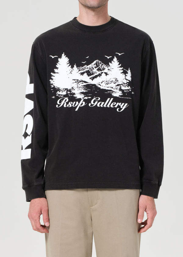 A Gold E Agolde / Rsvp Long Sleeve Mock Neck Trees