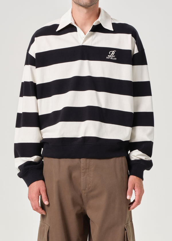 A Gold E AGOLDE / RSVP Rugby Black / Cream