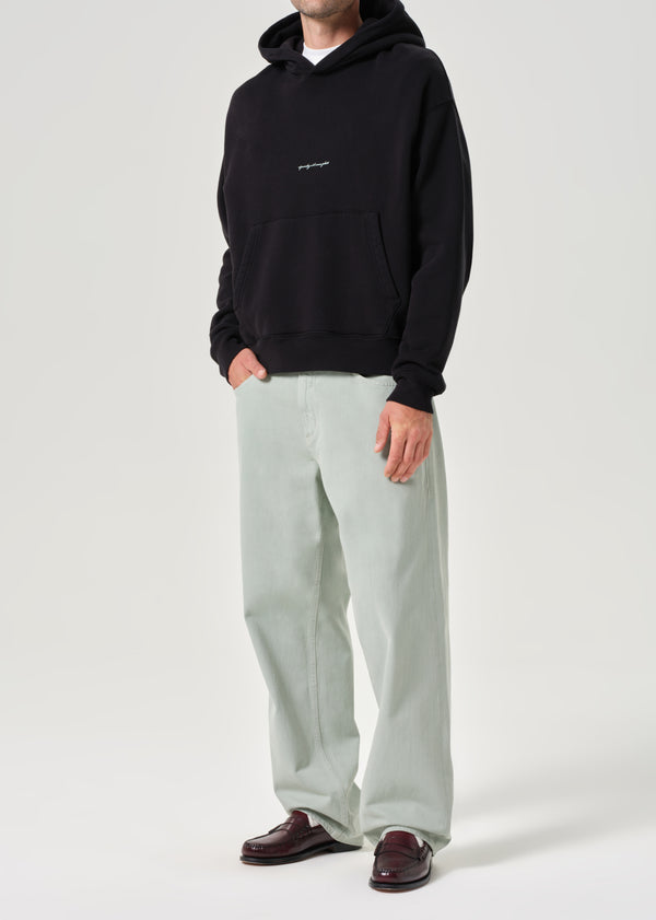 A Gold E AGOLDE / RSVP Script Hoodie Black / Mint