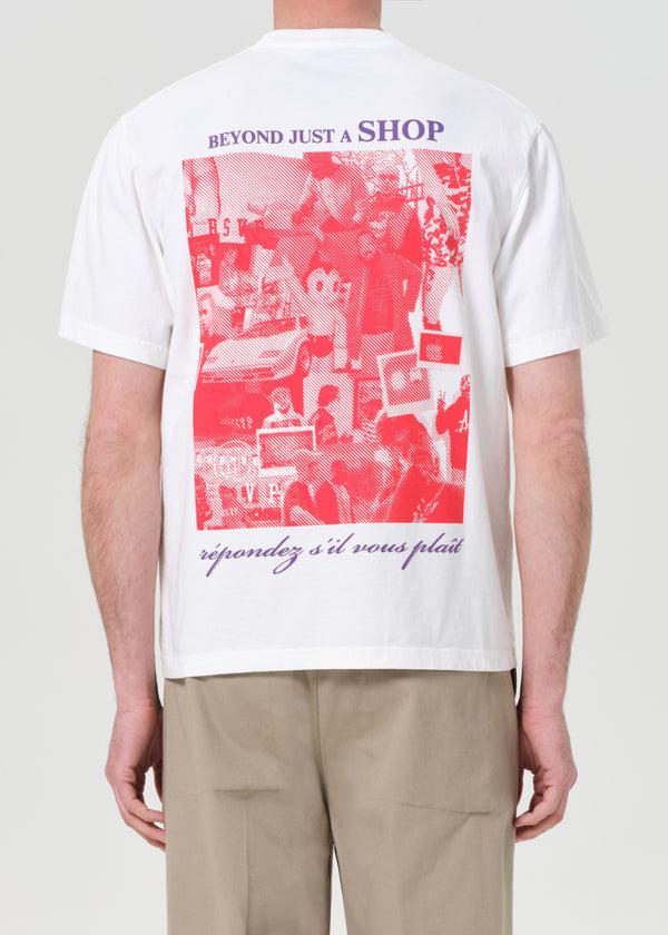 A Gold E Agolde / Rsvp Short Sleeve Mock Neck Text