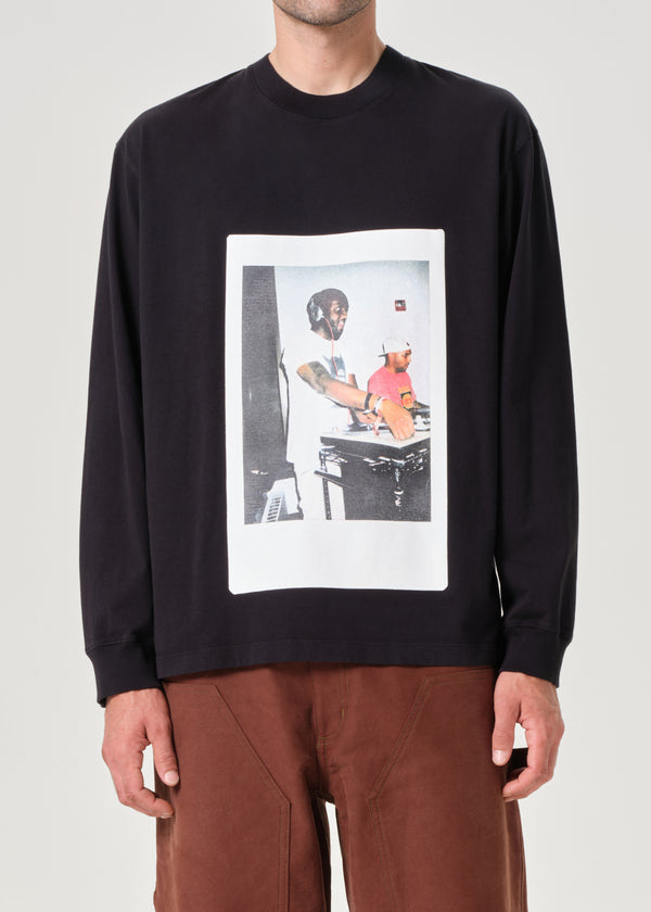 A Gold E AGOLDE / RSVP Virgil L/S Tee Black