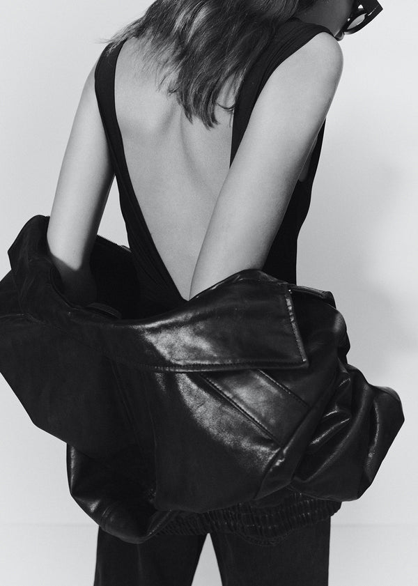 A Gold E Ara Bodysuit Black