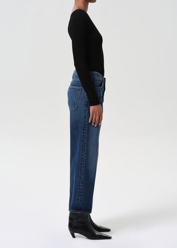 A Gold E Arc Jean Short Wave