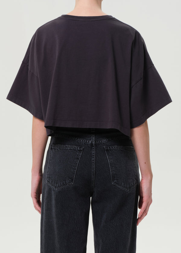 A Gold E Arli Oversized Cropped Tee Shade