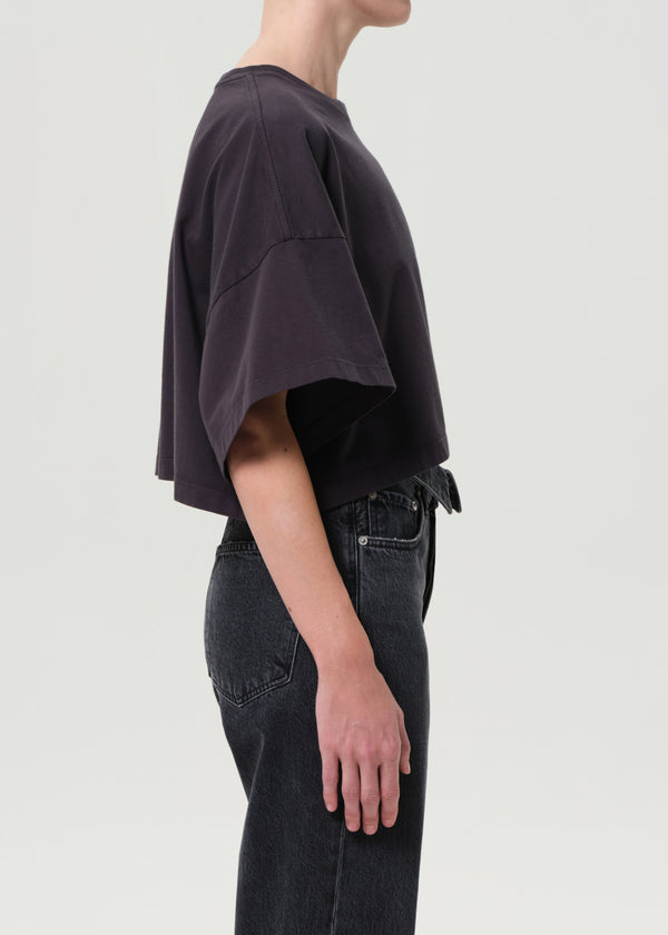 A Gold E Arli Oversized Cropped Tee Shade