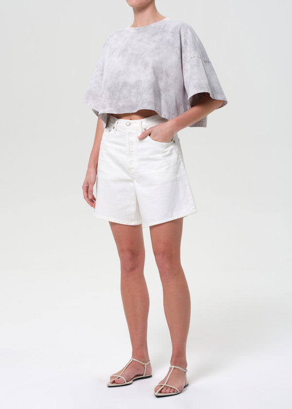 A Gold E Arli Oversized Cropped Tee Turbine