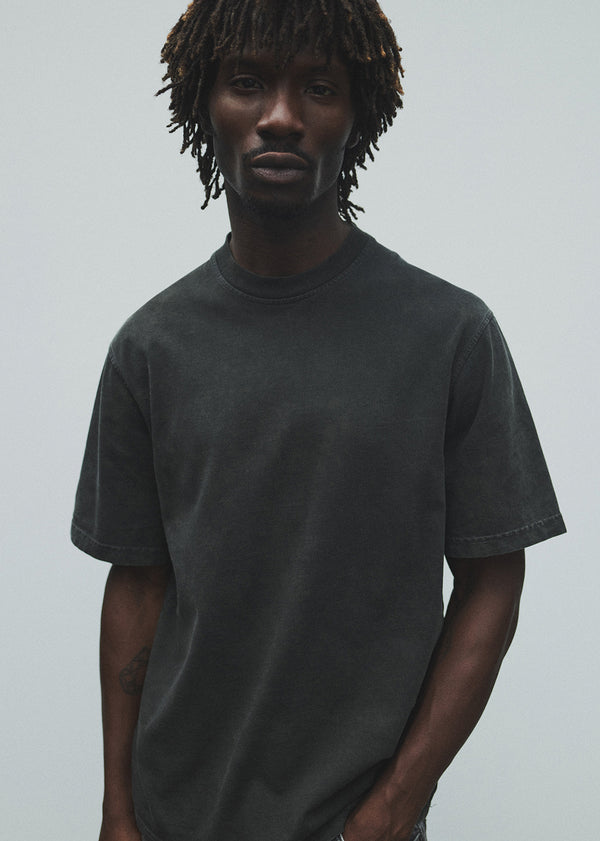 A Gold E Asha Mock Neck Tee Black