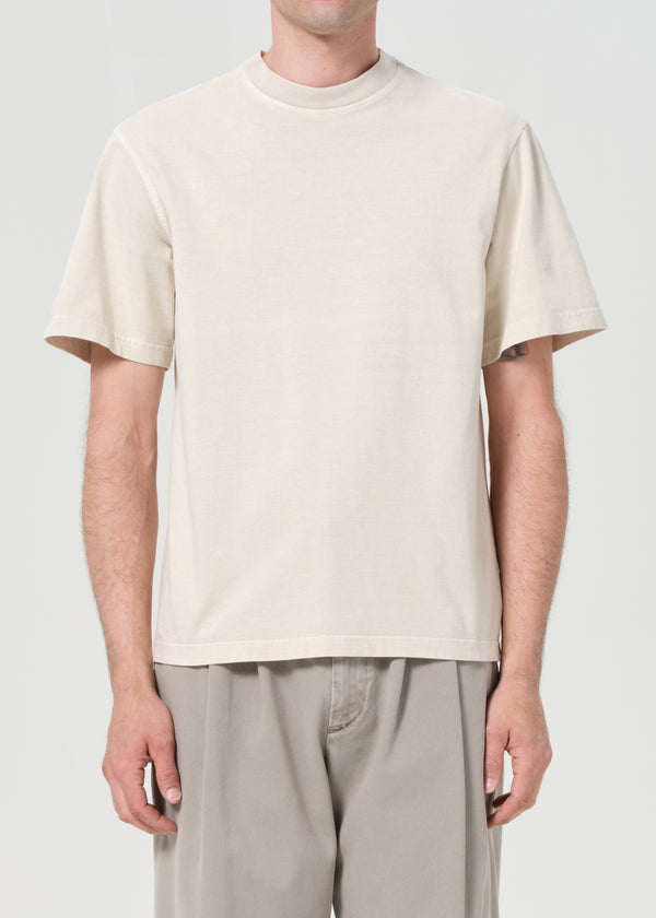 A Gold E Asha Mock Neck Tee Brown Rice