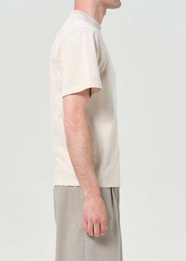 A Gold E Asha Mock Neck Tee Brown Rice