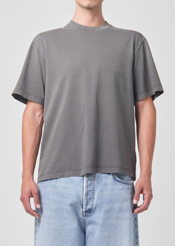 A Gold E Asha Mock Neck Tee Flint