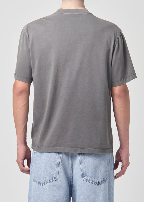 A Gold E Asha Mock Neck Tee Flint