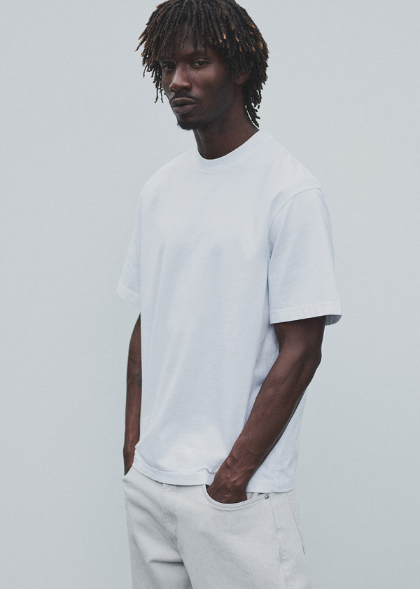 A Gold E Asha Mock Neck Tee White