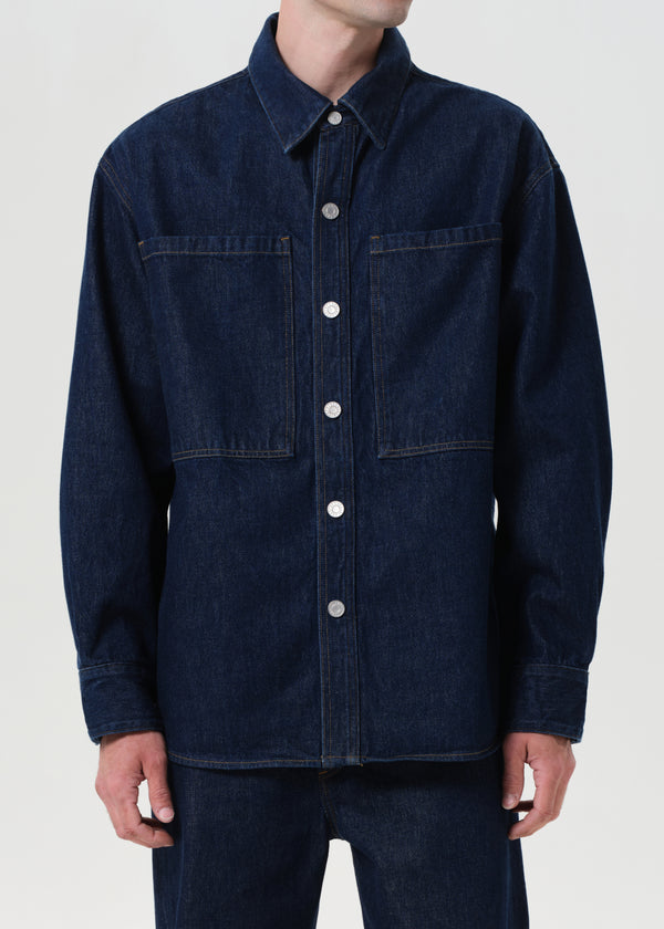 A Gold E Atticus Shirt Rinse