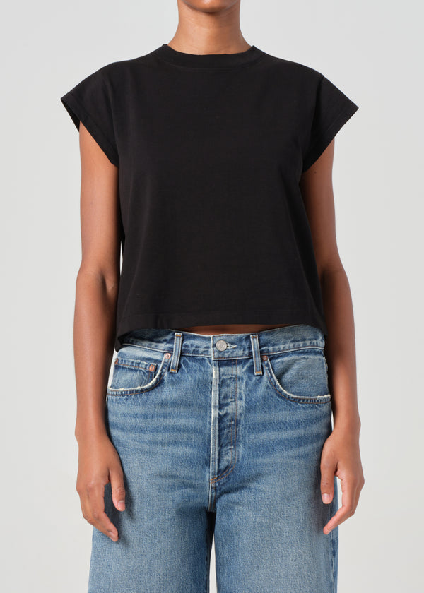 a gold e Bryce Cap Sleeve Tee