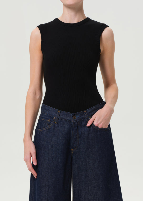 a gold e Cassidy Tank Black