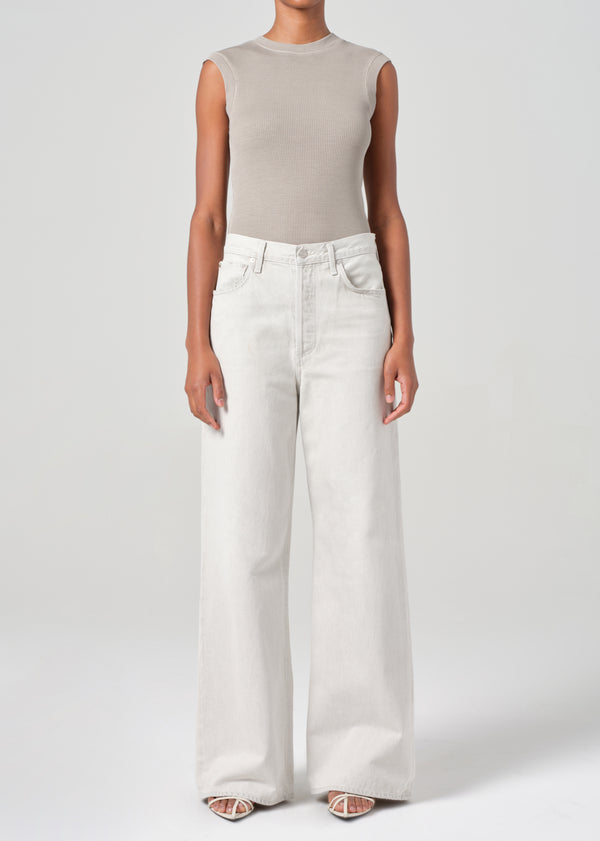 a gold e Dame High Rise Wide Leg No Cuff Colina