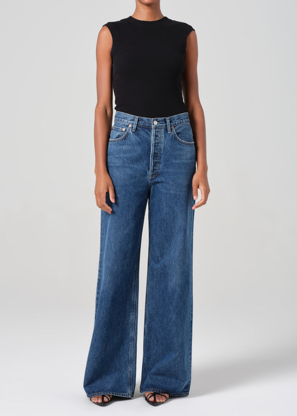 a gold e Dame High Rise Wide Leg No Cuff Enamour