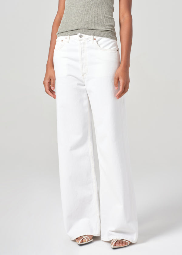 A Gold E Dame High Rise Wide Leg No Cuff Milkshake