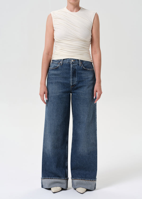 a gold e Dame High Rise Wide Leg Petite Control