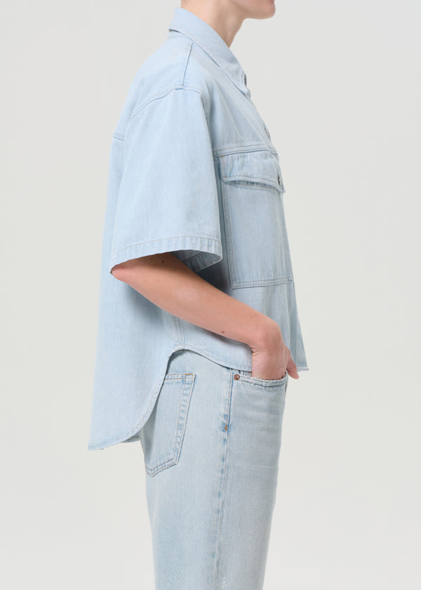 A Gold E Enora High Low Shirt Alcove